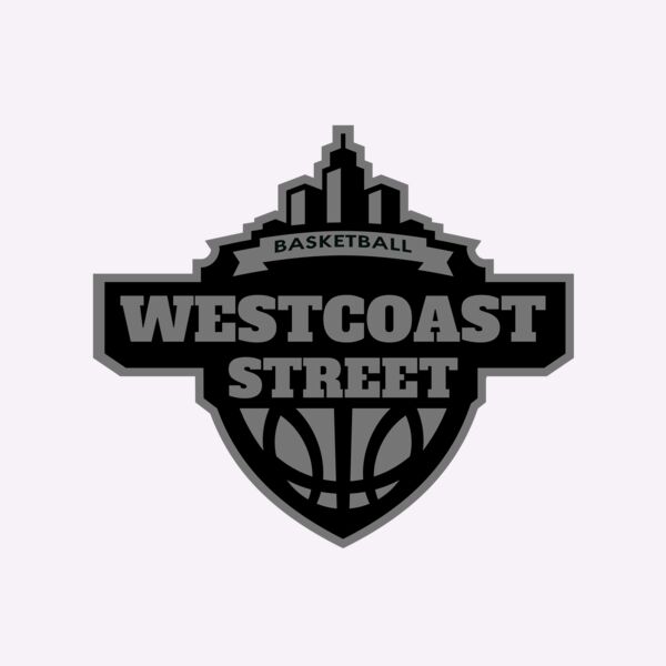 Westcoast Street Basketball League logo template Thumbnail