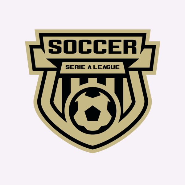 Serie a league soccer logo template Thumbnail
