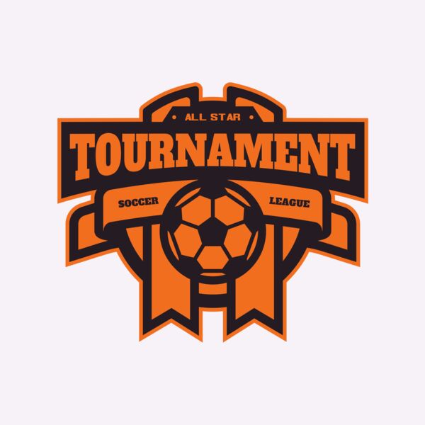 Tournament Soccer league logo template Thumbnail