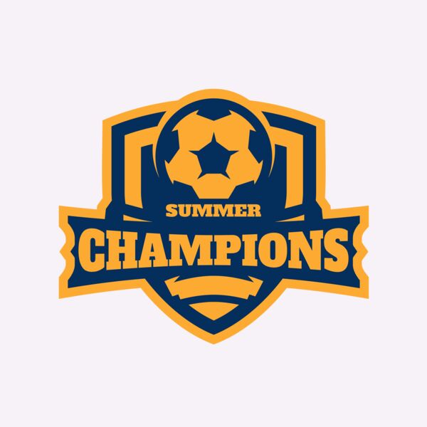 Champions Summer Soccer logo template Thumbnail