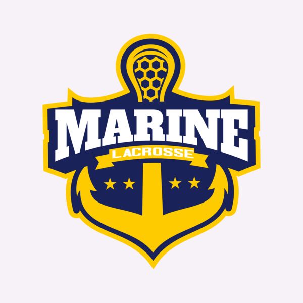 Marine Lacrosse Logo Template Thumbnail