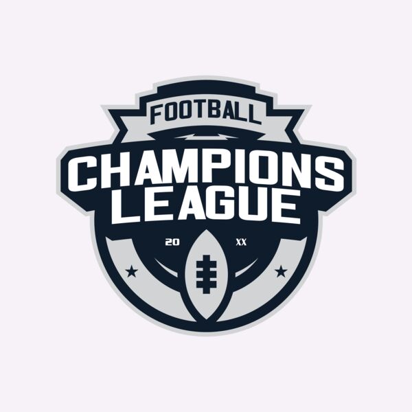 Champions League Football logo template Thumbnail