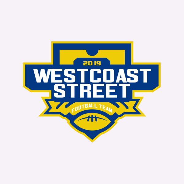 West Coast Street Football League logo template Thumbnail