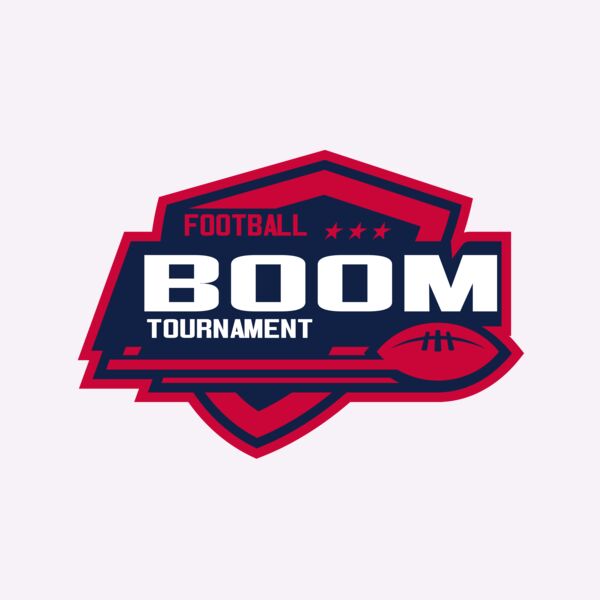 Boom Tournament Football logo template Thumbnail