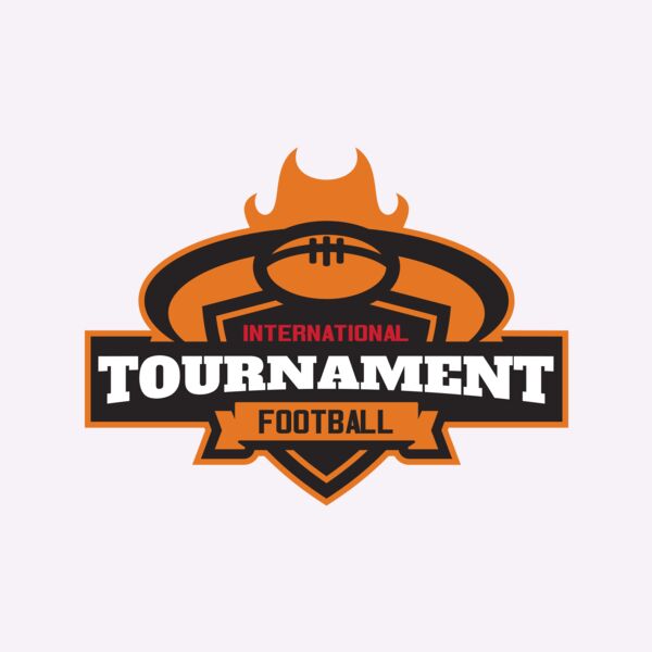 Tournament International Football logo template Thumbnail