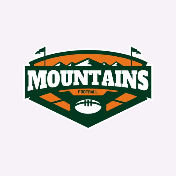 Mountains Football logo template 02 Thumbnail