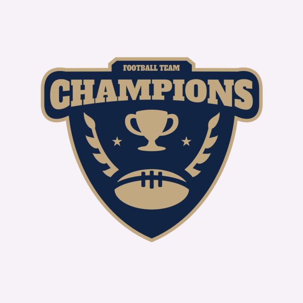 Champions Football Team logo template Thumbnail