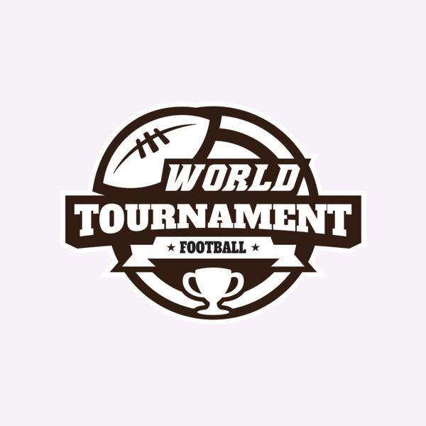 World Tournament Football logo template Thumbnail