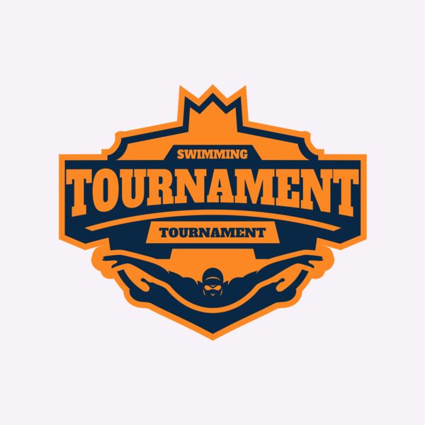 Swimming Tournament logo template Thumbnail